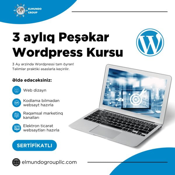 Peşəkar Wordpress Kursu (3 Aylıq)