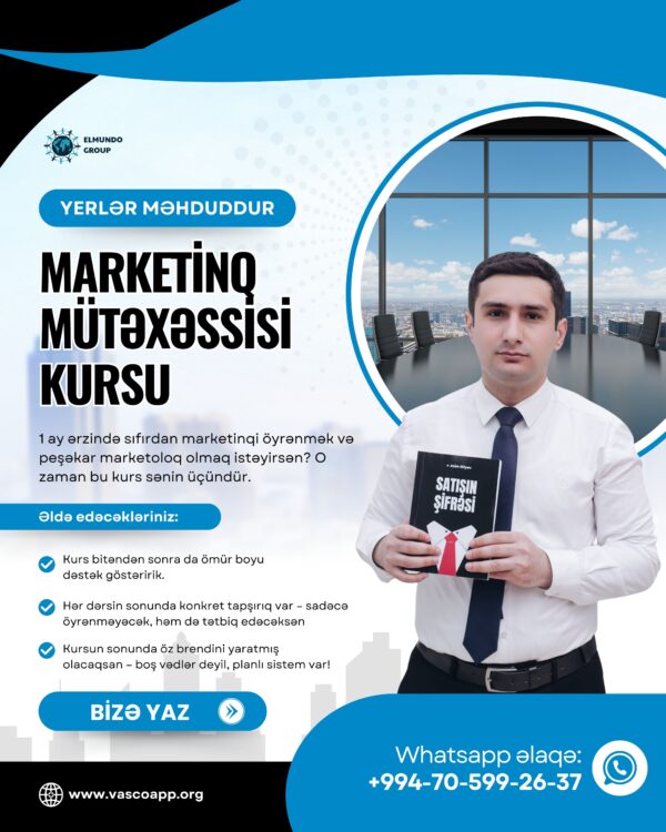Marketinq Mütəxəssisi Kursu